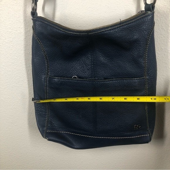 The Sak Lucia Leather Crossbody Bag Blue Everyday Casual Purse - Picture 15 of 16